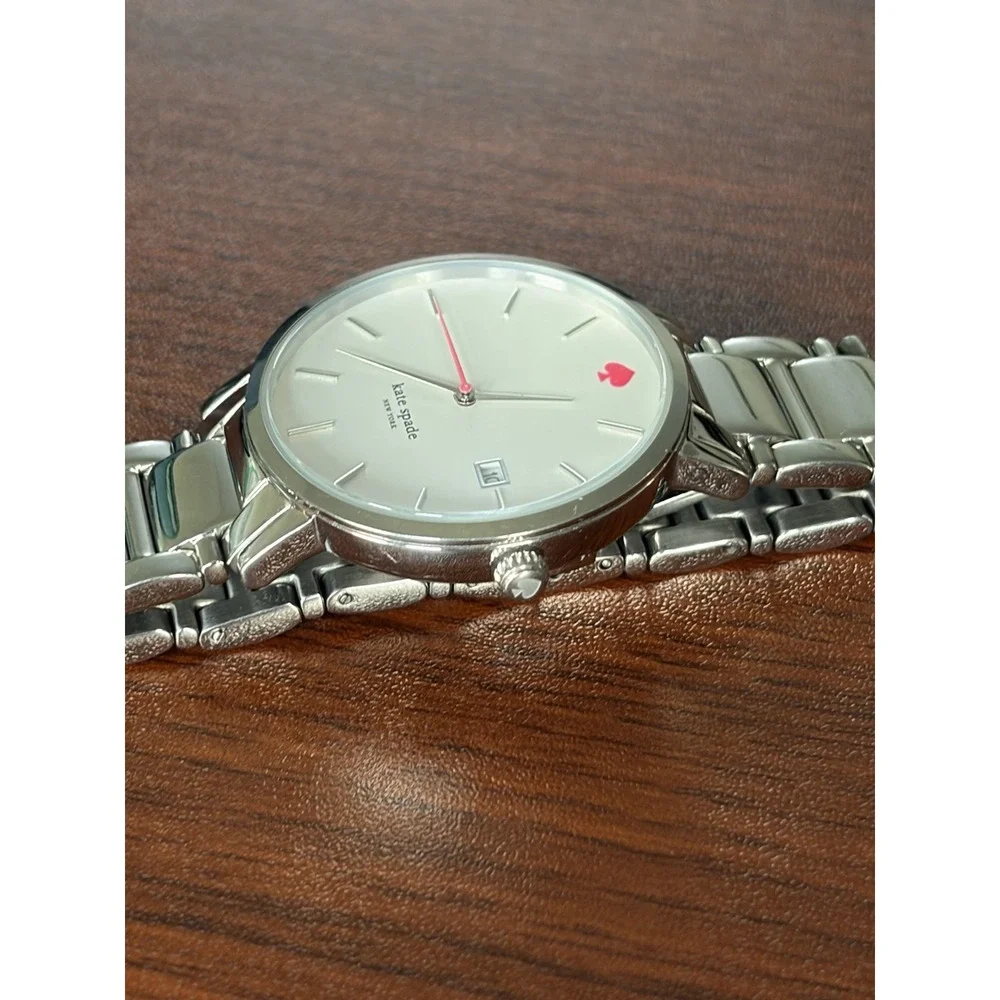 Kate Spade New York Gramercy 0008 Watch Womens Silver Stainless Analog Quartz